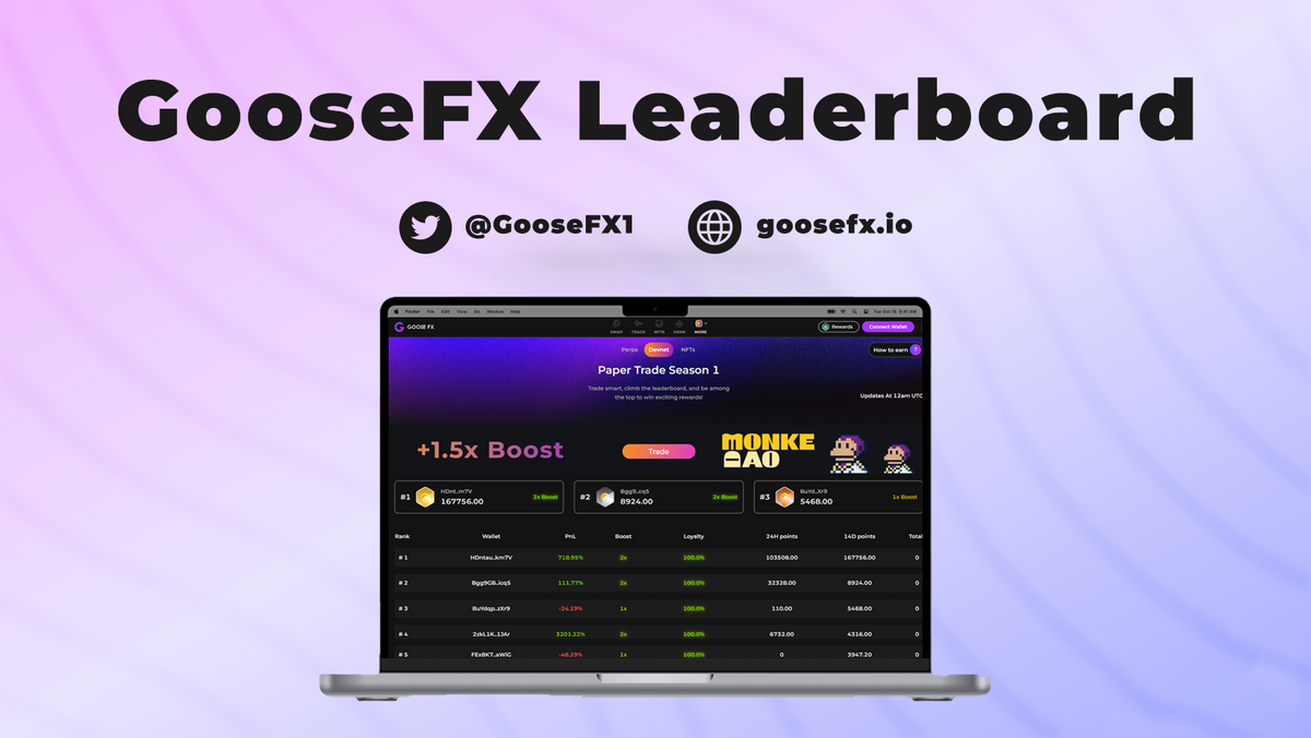 GooseFX Leaderboards