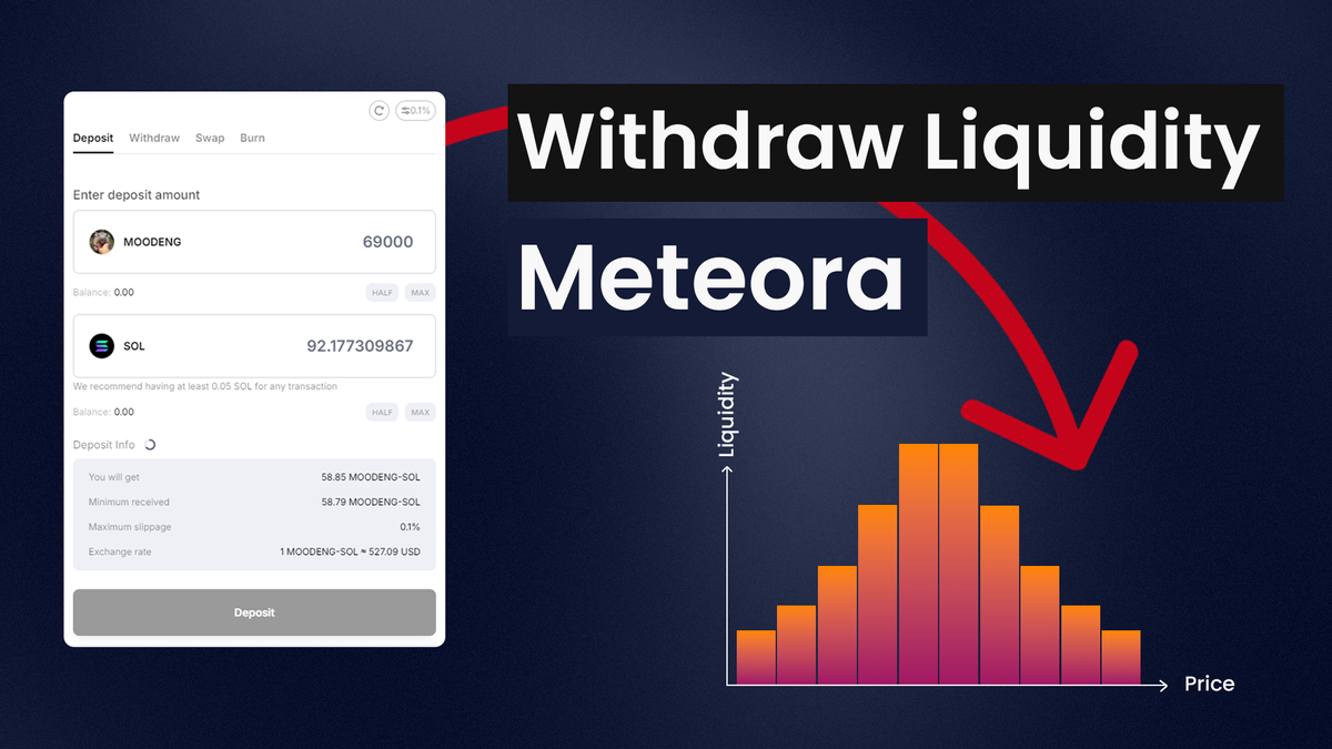 How to Deposit/Withdraw Liquidity from Meteora